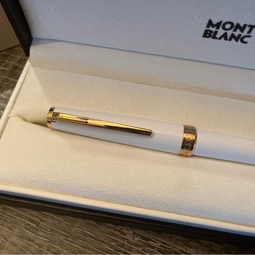 MONT BLANC Pix White Rollerball Pen